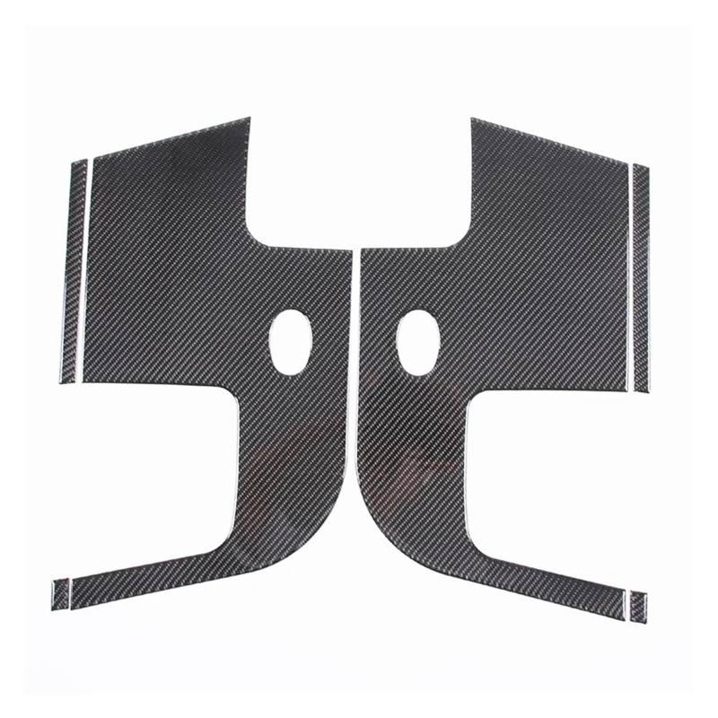 Innenzubehör Für FJ Cruiser 2007-2021 Auto Hinten Tür Anti-kick Panel Trim Aufkleber Auto Zubehör(Schwarz) von HUANTY