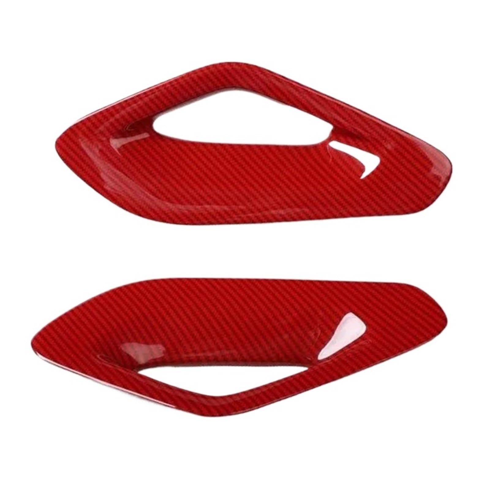 Innenzubehör Für GLE 2020 2021 2Pcs ABS Auto Getriebe Shift Seite Griff Bar Panel Abdeckung Trim Aufkleber(Rot) von HUANTY