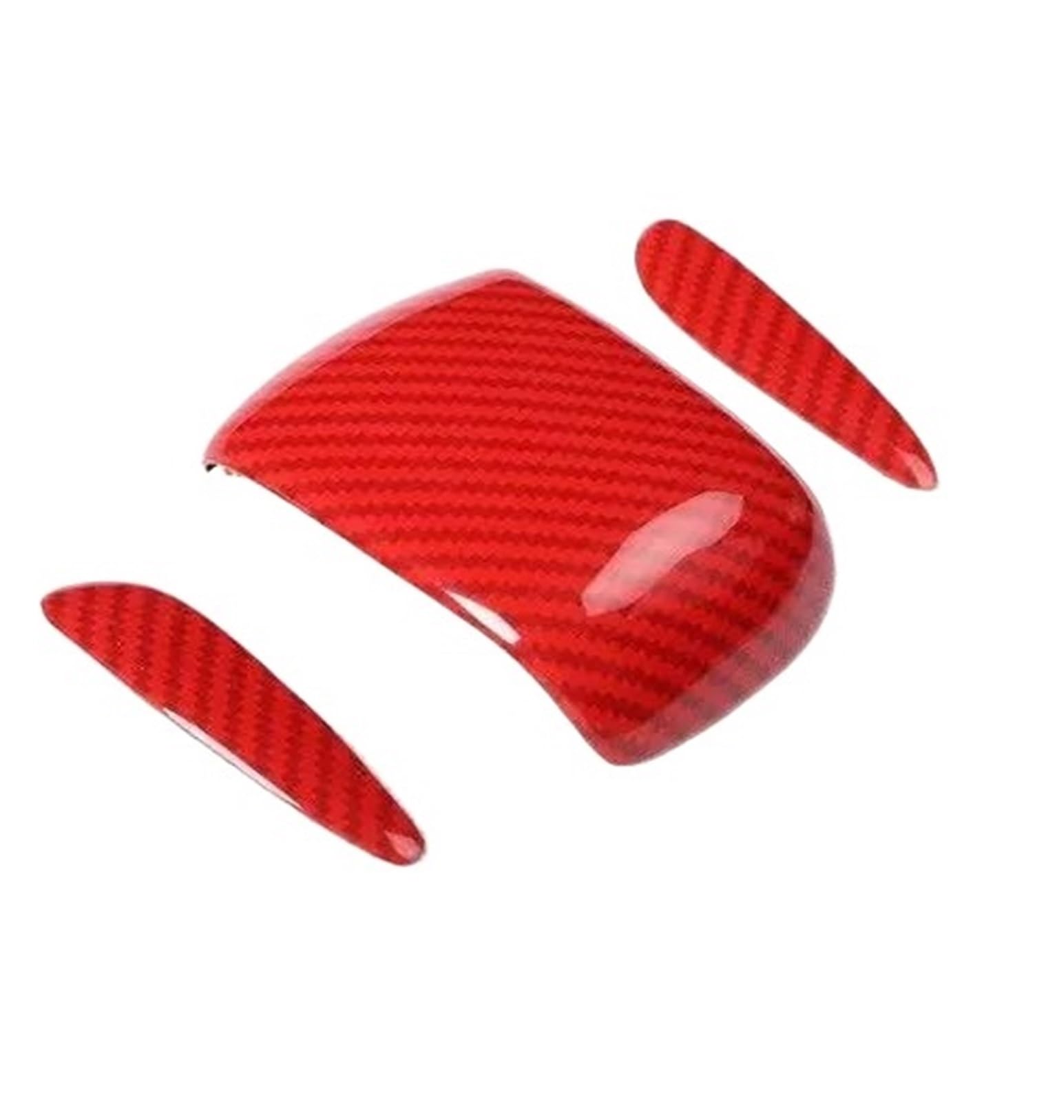 Innenzubehör Für GLE 2020 2021 Auto Styling ABS Auto Schaltknauf Kopf Panel Abdeckung Trim Aufkleber(Rot) von HUANTY