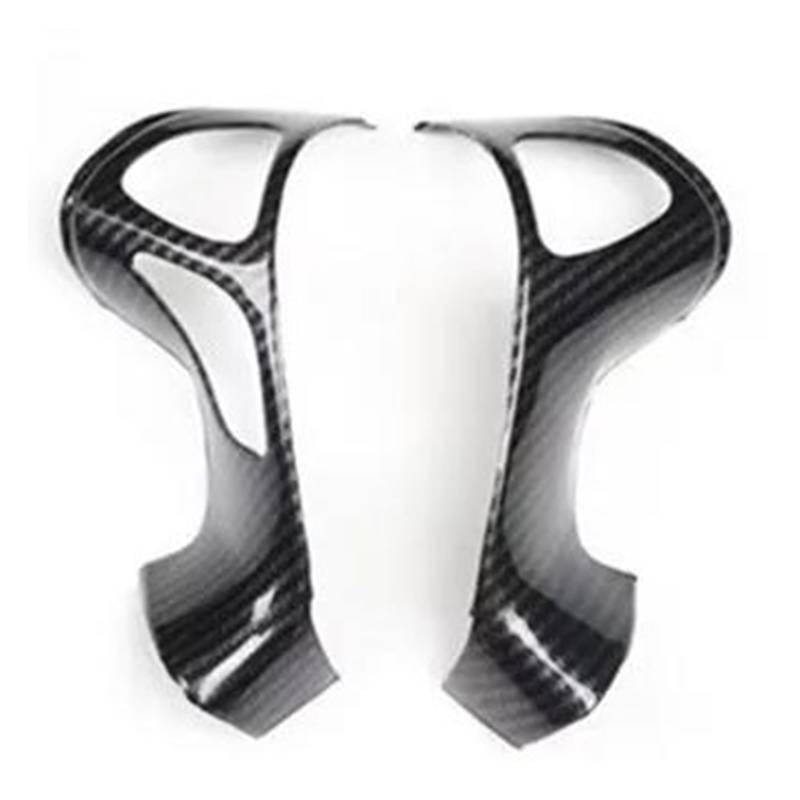 Innenzubehör Für Q70 2013 2014 2015 2016 2017 2018 2019 ABS Auto Lenkrad Abdeckung Auto Aufkleber(Schwarz,B) von HUANTY