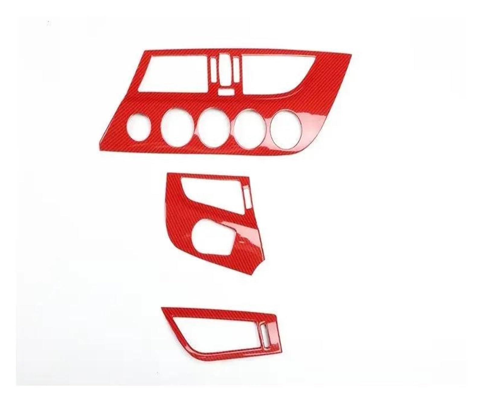 Innenzubehör Für Z4 2009 2010 2011 2012 2013 2014 2015 Auto Center Konsole AC Schalter Panel Air Outlet Vent Abdeckung Trim(Rot) von HUANTY