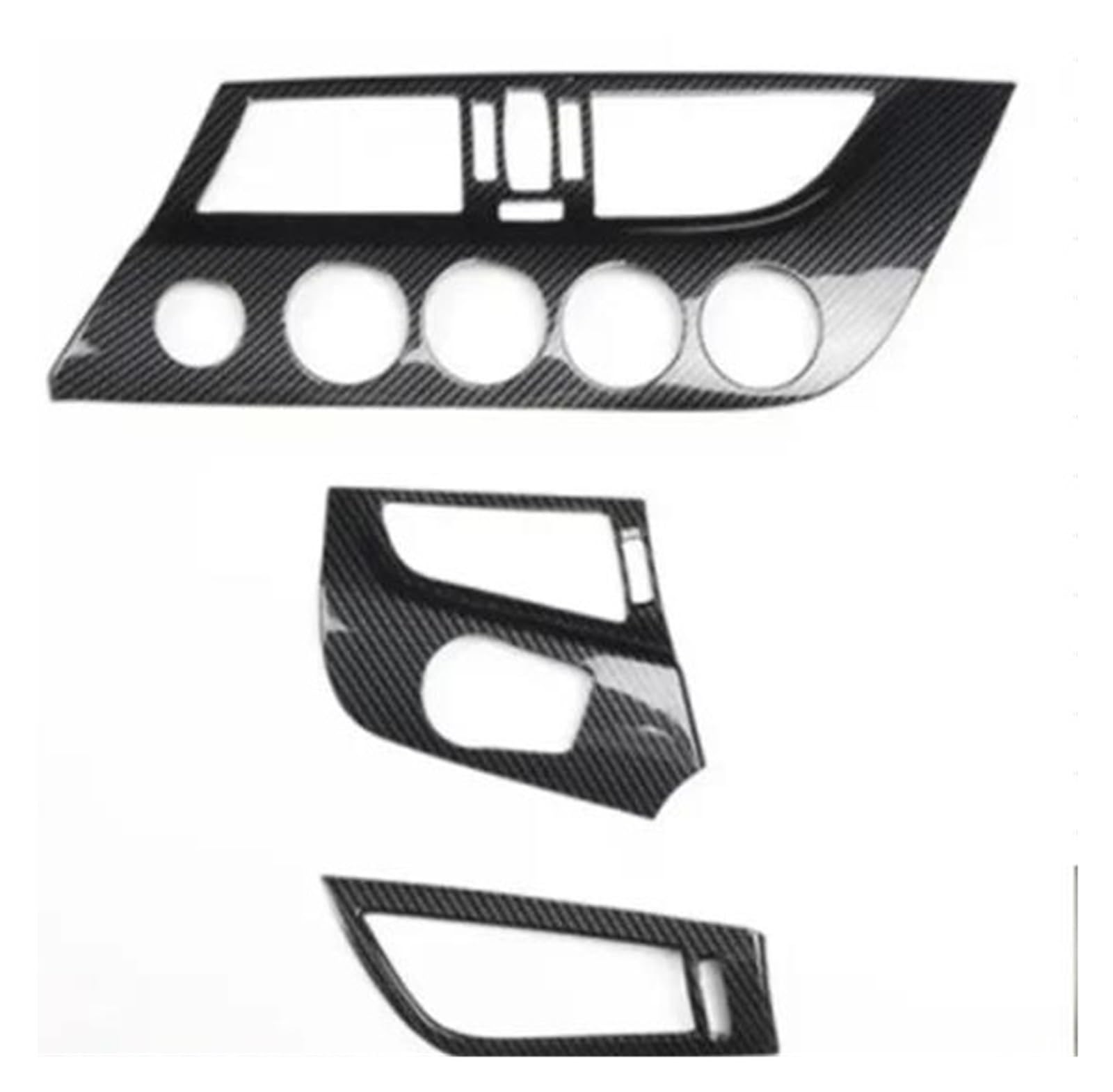 Innenzubehör Für Z4 2009 2010 2011 2012 2013 2014 2015 Auto Center Konsole AC Schalter Panel Air Outlet Vent Abdeckung Trim(Schwarz) von HUANTY