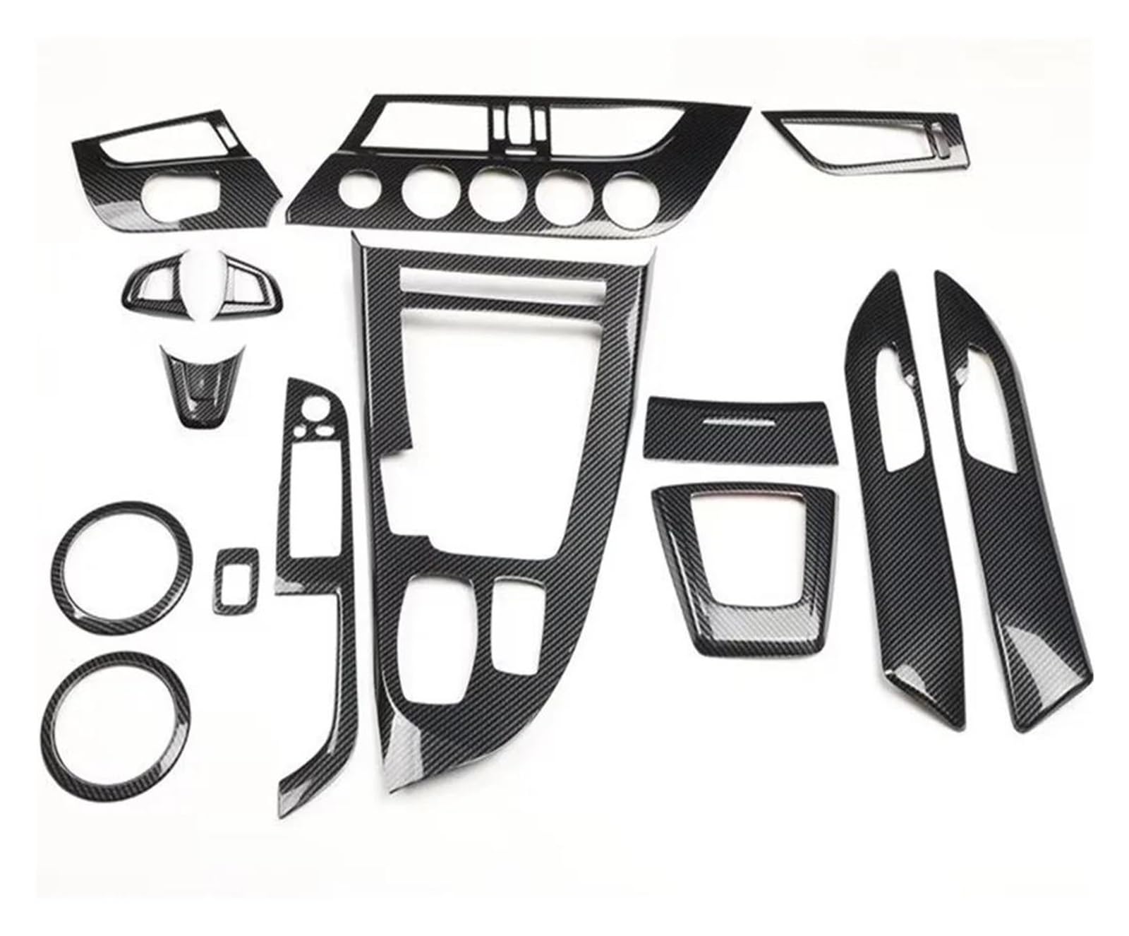 Innenzubehör Für Z4 2009 2010 2011 2012 2013 2014 2015 Auto Innen Dashboard Center Konsole Panel Abdeckung Trim Set(Schwarz) von HUANTY