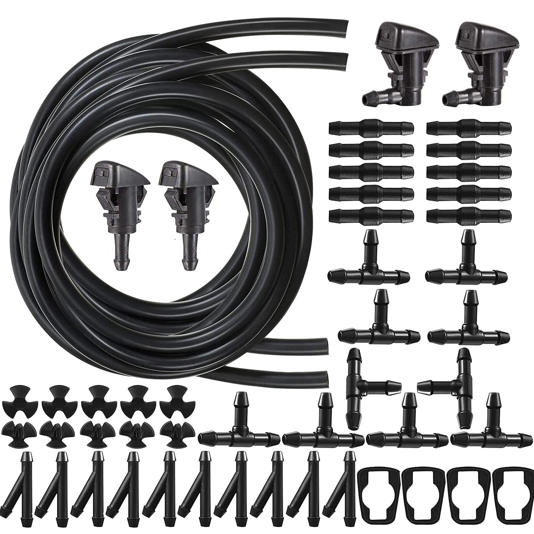 HUAZIZ 3 Meter Universal Scheibenwaschanlage Schlauch, Wischwasserschlauch Reparaturset, Automotive Schlauch,Universal Scheibenwaschanlage Schlauch +30 Stücke Schlauchverbinder+4 Stücke Sprühdüse HUAZIZ 3 Meter Universal Scheibenwaschanlage Schlauch, Wischwasserschlauch Reparaturset, Automotive Schlauch,Universal Scheibenwaschanlage Schlauch +30 Stücke Schlauchverbinder+4 Stücke Sprühdüse von HUAZIZ