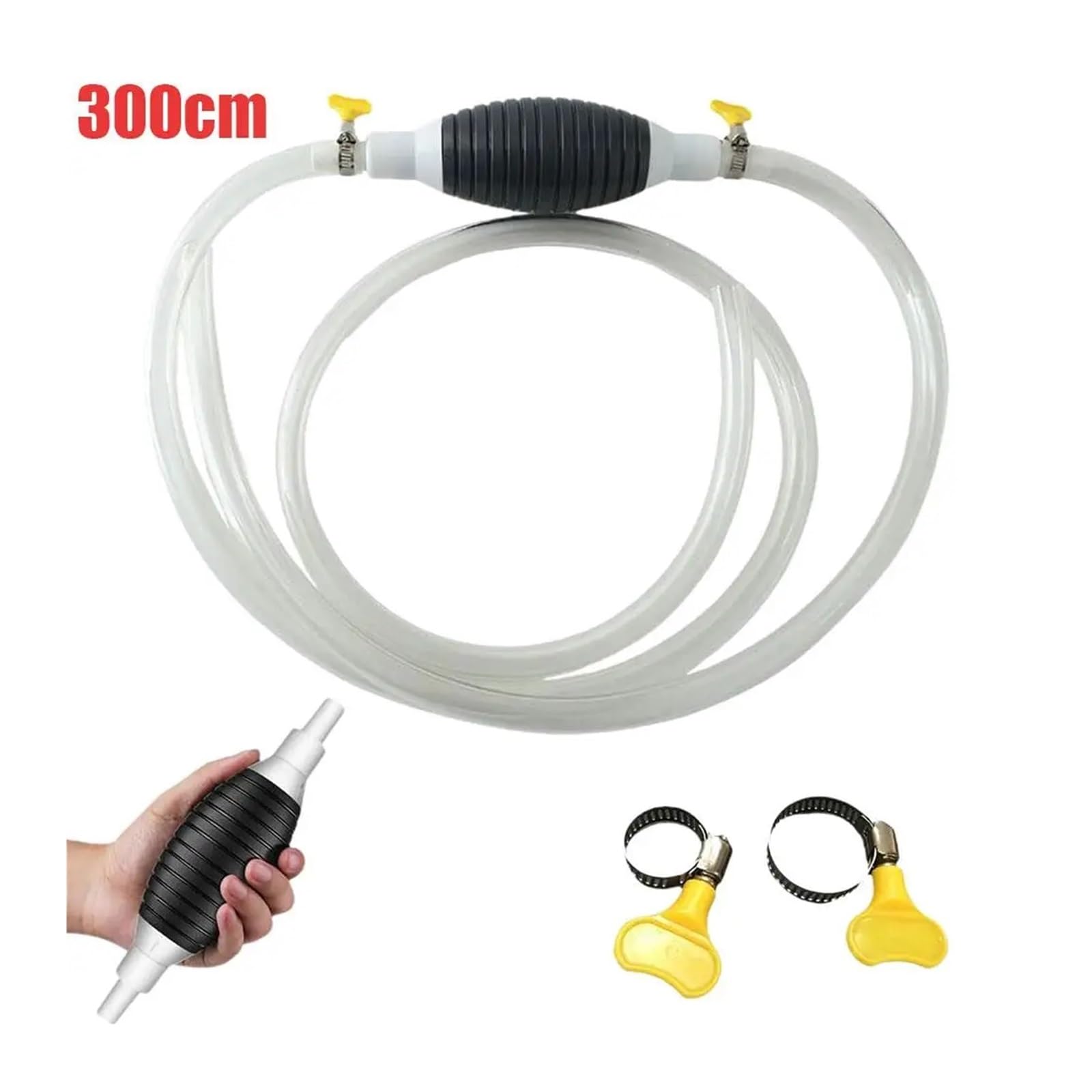 1/2/3M Auto-Not-Kraftstoffabsaugung Universal-Siphonschlauch Druckbeaufschlagte manuelle selbstansaugende Kraftstoffpumpe Automotor-Kraftstoffzubehör(3M) von HUBXHEIY