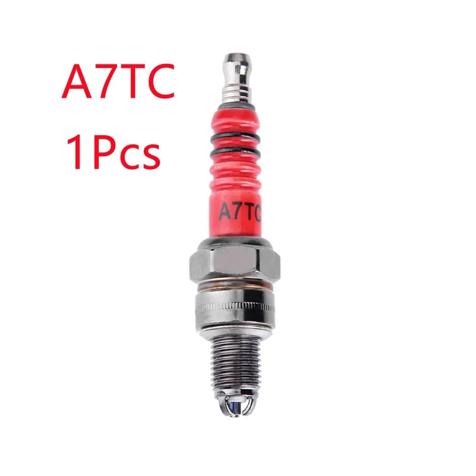 1/2Pcs Racing 3 Dreifachelektrode A7TC D8TC for GY6 CG 50 70 110 125 150CC Motorrad Atv Roller Motorrad Zündung(1Pc A7TC) von HUBXHEIY