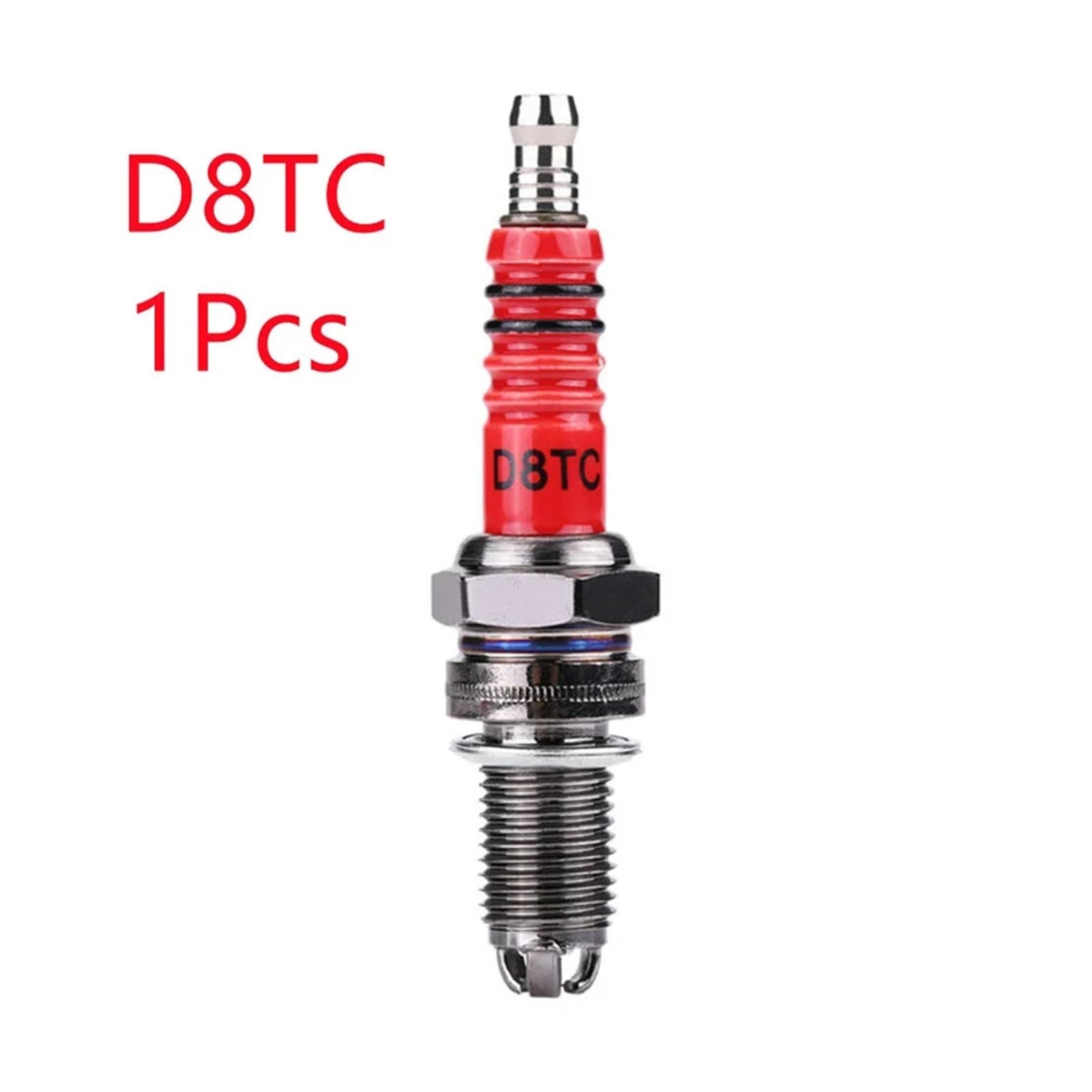 1/2Pcs Racing 3 Dreifachelektrode A7TC D8TC for GY6 CG 50 70 110 125 150CC Motorrad Atv Roller Motorrad Zündung(1Pc D8TC) von HUBXHEIY