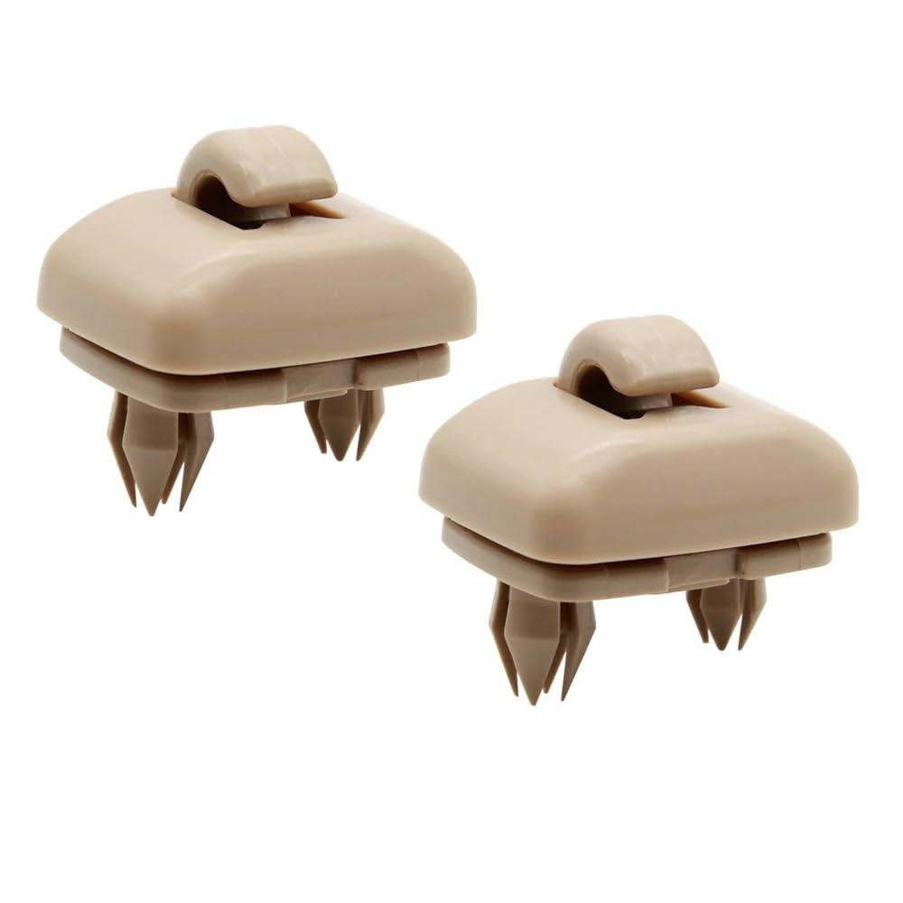 1 stücke/2 stücke Auto Sonnenblende Clip Haken Halterung Aufhänger ersatz for A1 A3 A4 A5 Q3 Q5 (8E0 857 562) a7 B6 B7 B8 S4 S5(Beige 2pcs) von HUBXHEIY