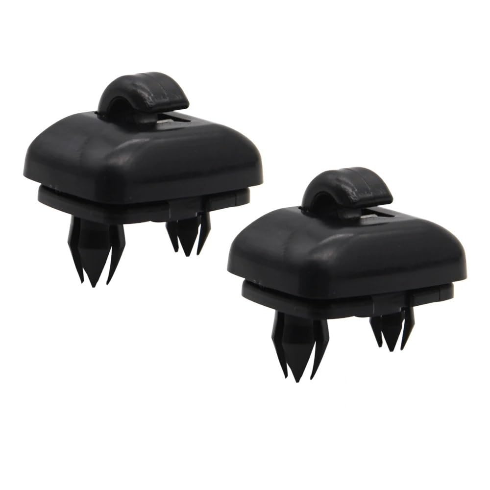 1 stücke/2 stücke Auto Sonnenblende Clip Haken Halterung Aufhänger ersatz for A1 A3 A4 A5 Q3 Q5 (8E0 857 562) a7 B6 B7 B8 S4 S5(Black 2pcs) von HUBXHEIY