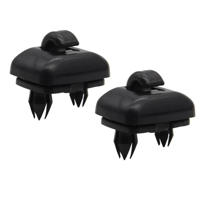 1 stücke/2 stücke Auto Sonnenblende Clip Haken Halterung Aufhänger ersatz for A1 A3 A4 A5 Q3 Q5 (8E0 857 562) a7 B6 B7 B8 S4 S5(Black 2pcs) von HUBXHEIY