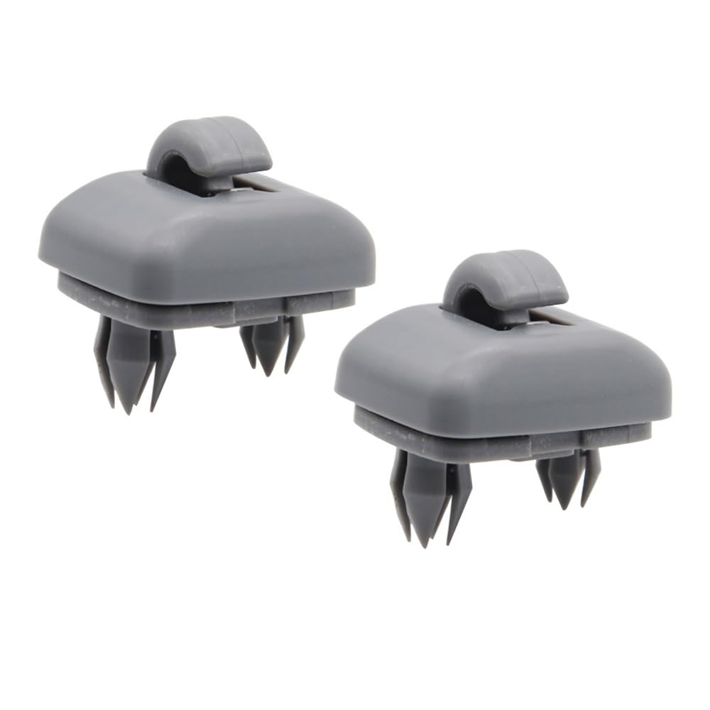 1 stücke/2 stücke Auto Sonnenblende Clip Haken Halterung Aufhänger ersatz for A1 A3 A4 A5 Q3 Q5 (8E0 857 562) a7 B6 B7 B8 S4 S5(Grey 2pcs) von HUBXHEIY