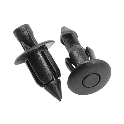 10/20/30 STÜCKE 6mm Schwarz Niet Verkleidung Körperverkleidung Verschluss Schraubclips for Motorrad Zubehör Teile(100pcs) von HUBXHEIY