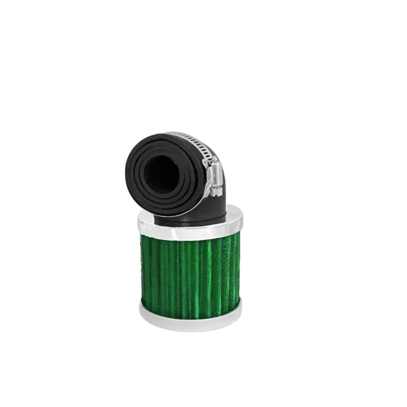 28-48mm Universal Motorrad 90 ° Biegen Lufteinlass Filter Reiniger Dirt bike BobberChopper Cafe Racer Alten Schule(Silver and green) von HUBXHEIY