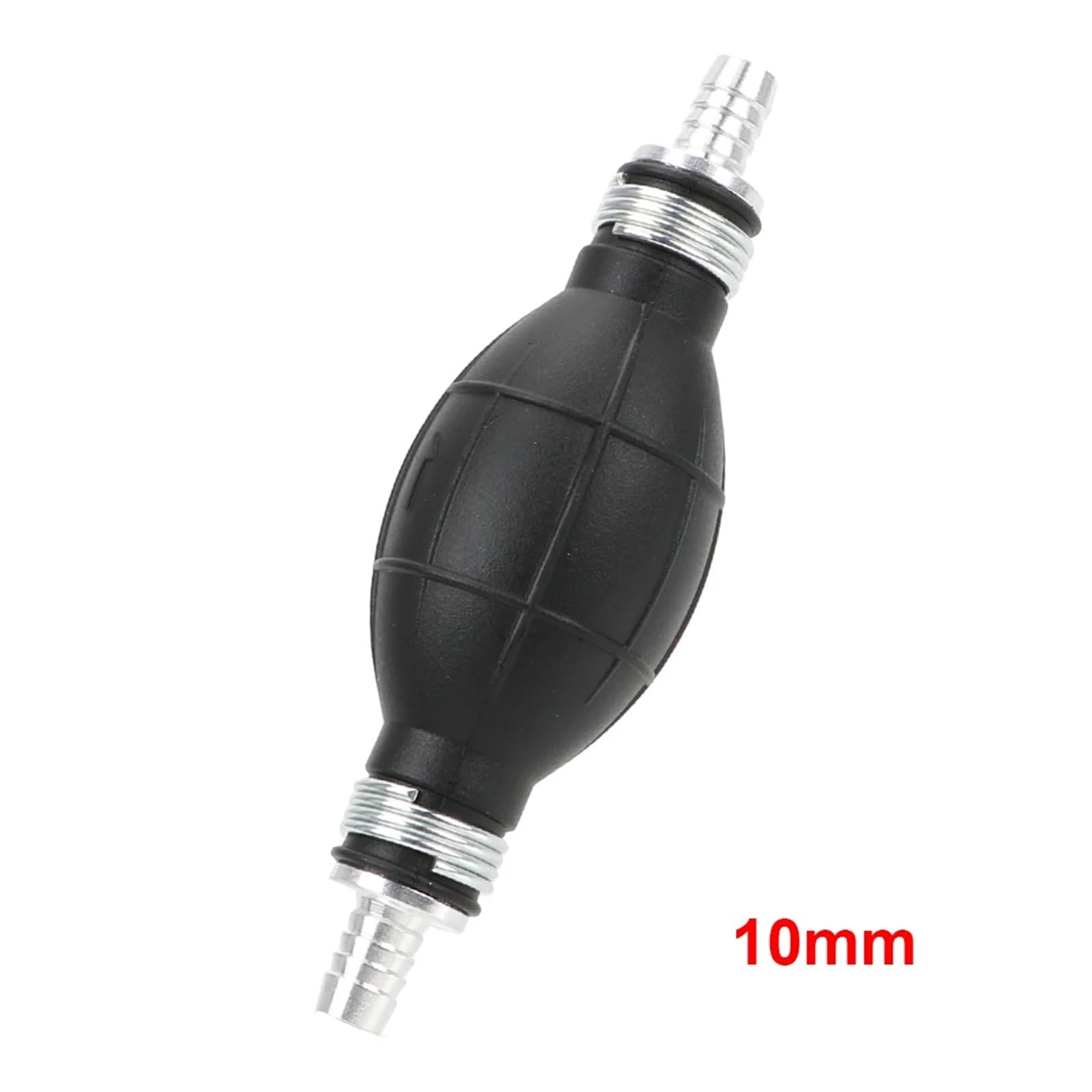 Kraftstoffpumpe 6mm 8mm 10mm 12mm for Auto Boot Außenborder Gummi Aluminium Hand Kraftstoffpumpe(10mm) von HUBXHEIY