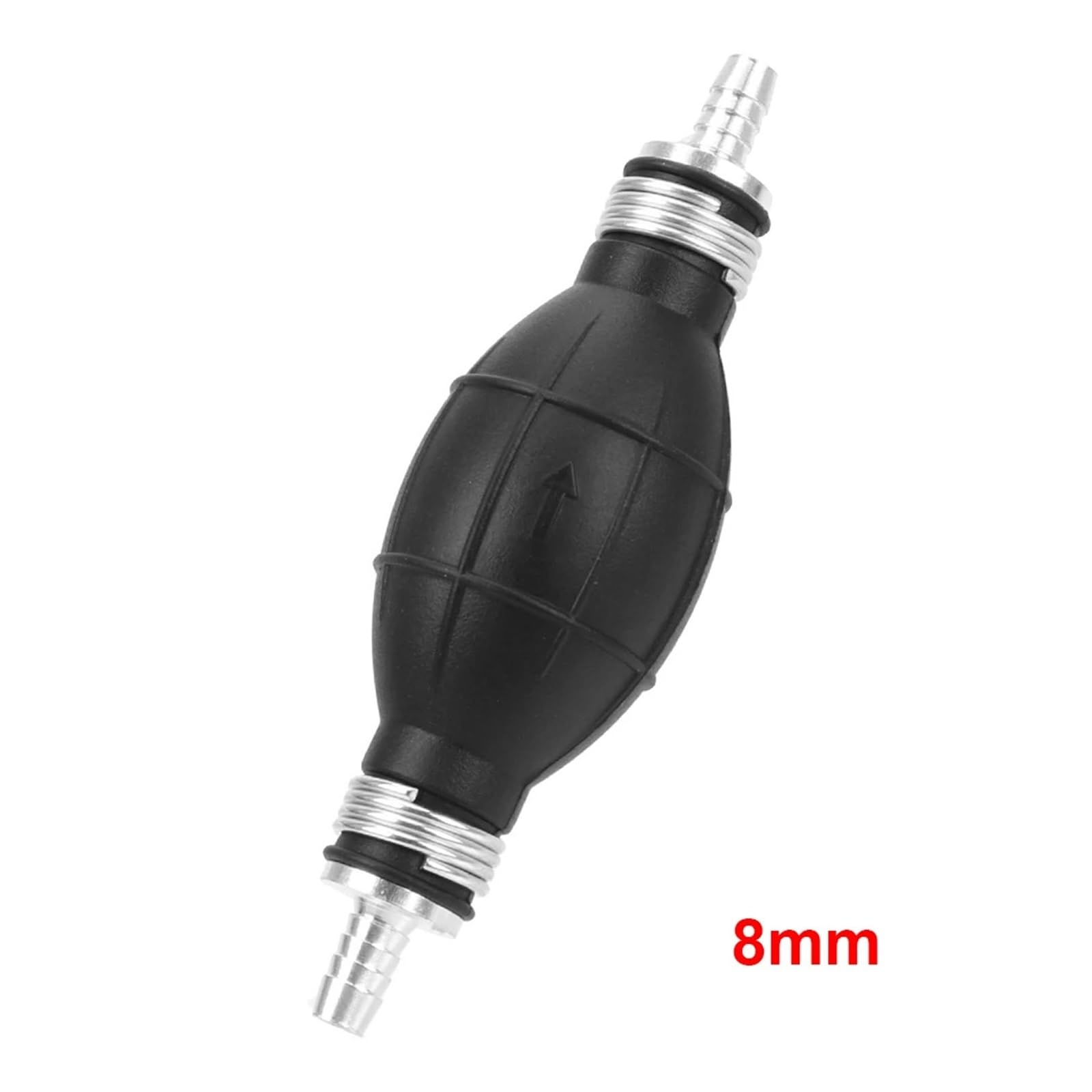 Kraftstoffpumpe 6mm 8mm 10mm 12mm for Auto Boot Außenborder Gummi Aluminium Hand Kraftstoffpumpe(8mm) von HUBXHEIY
