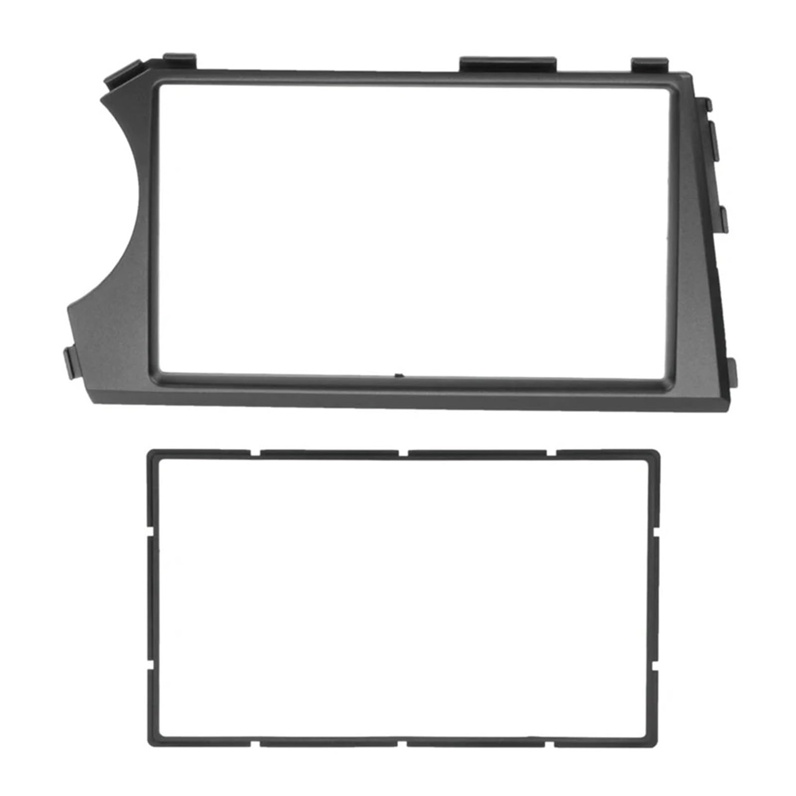 HUDVNST [Replacement] 2Din-Autoblende, for SsangYong, for Actyon LHD, Stereo-Blenden, for die Installation am Armaturenbrett, Auto-DVD-Rahmen-Kit for In-Dash von HUDVNST
