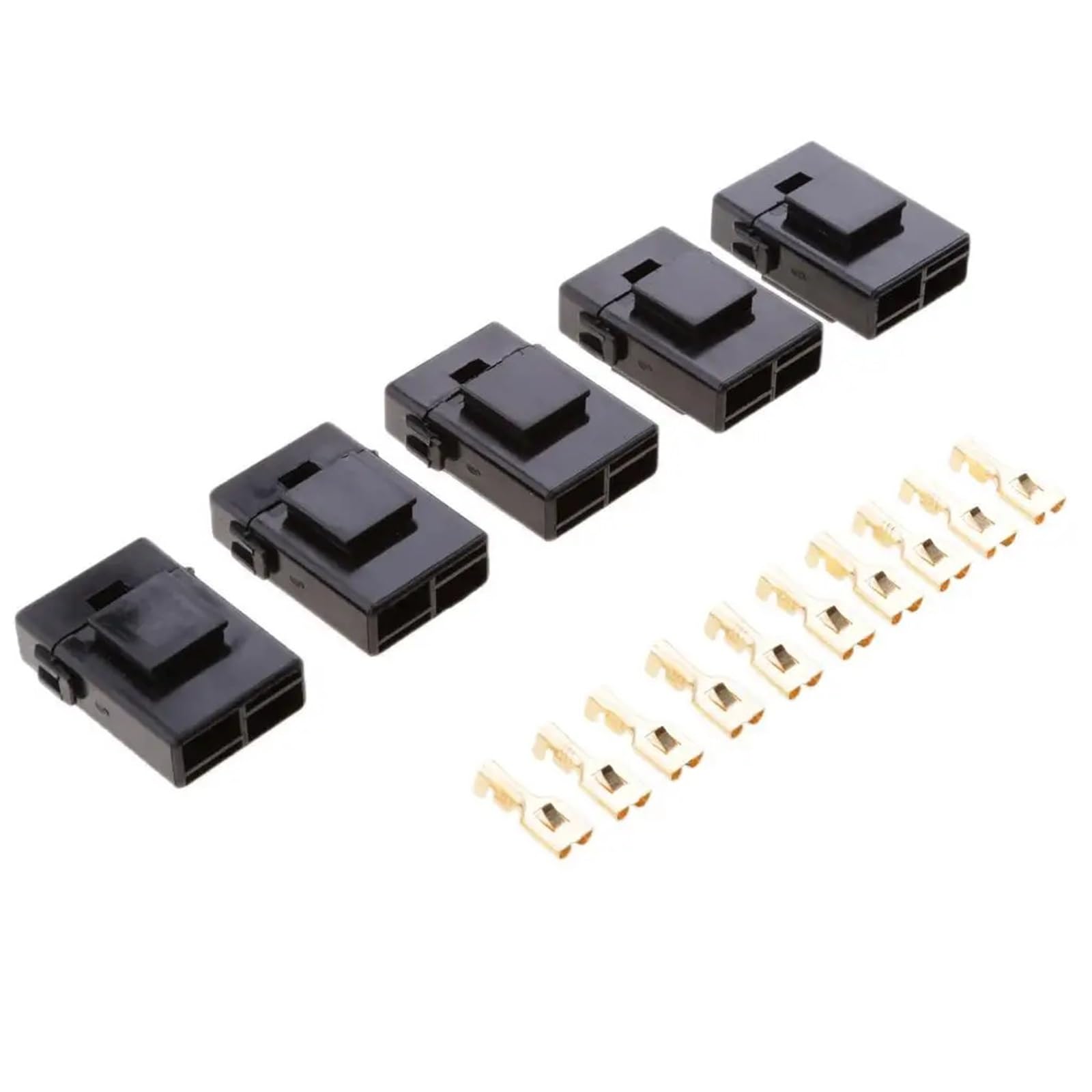 HUDVNST [Replacement] 5 stücke Auto, RV Boot ATO Blade Sicherungshalter Block, Schwarzes Gehäuse Kit von HUDVNST
