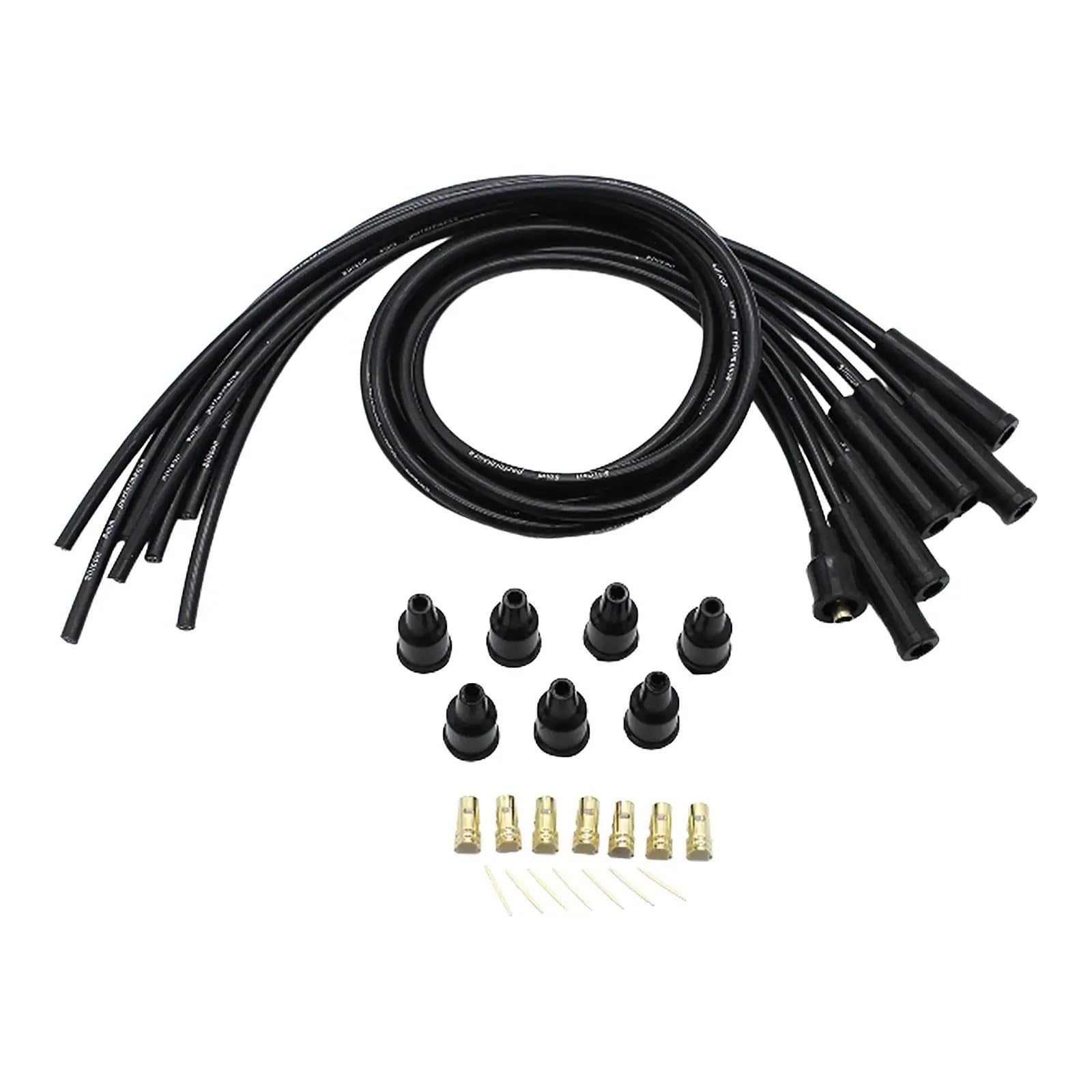 HUDVNST [Replacement] 8 mm HT-Zündkabel, universell, for Klassische 6-Zylinder-Autos von HUDVNST