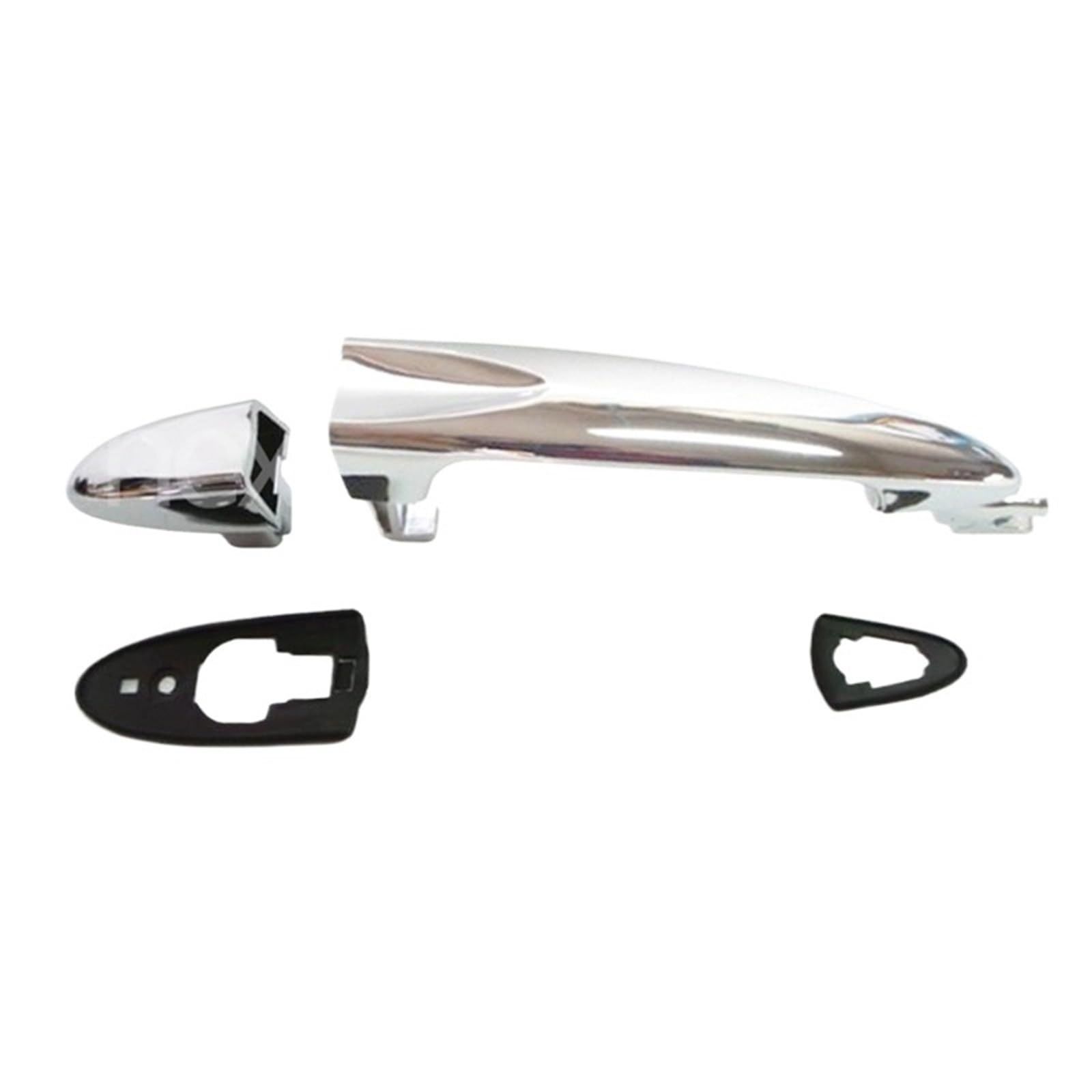 HUDVNST [Replacement] Auto-Außentürgriff, Außentürgriffe, Teilenummern 735409026, 735409024, for FIAT, for Lancia, for Ypsilon, 2003-2011 (Silver 1 Pcs Right) von HUDVNST