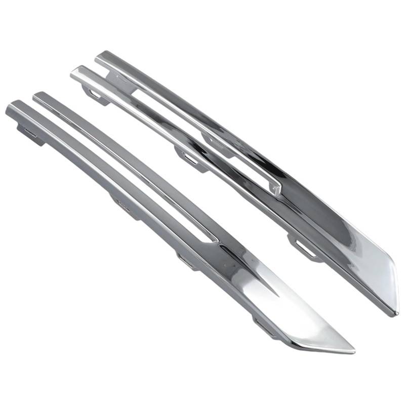 HUDVNST [Replacement] Auto Frontstoßstange Nebelscheinwerfer Kühlergrill Helle Leiste, Verchromt, Teilenummern 32234952, 32234953, for Volvo, for XC60, 2022 von HUDVNST