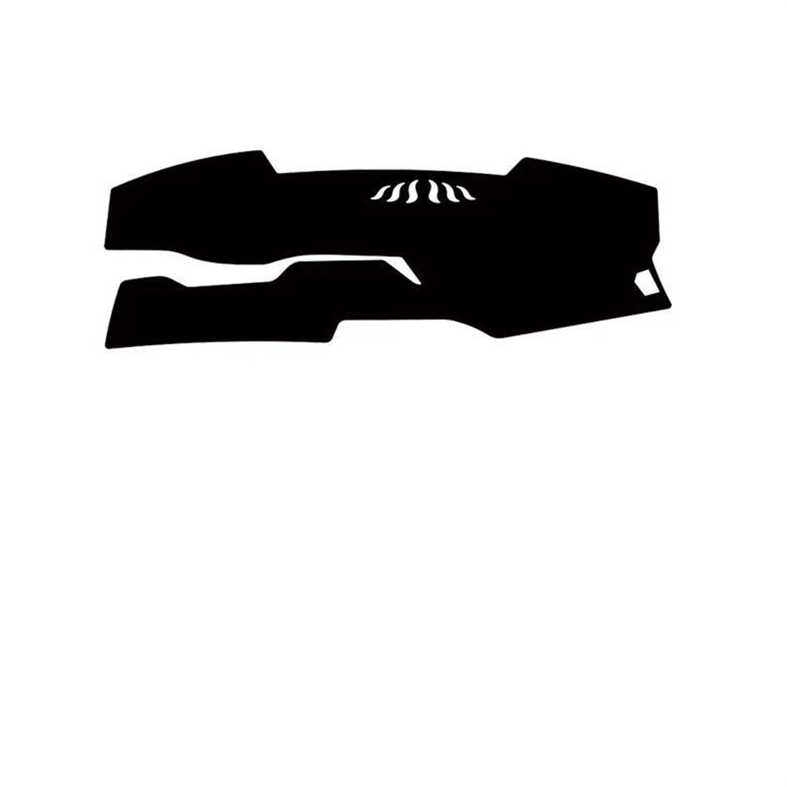 Hitzebeständig Wildleder-Armaturenbrett-Abdeckung Lichtschutz-Abdeckung Armaturenbrett-Matte Schutz LHD RHD Für Changan UNI-V Für UNI V 2022 2023(Rood) von HUDVNST