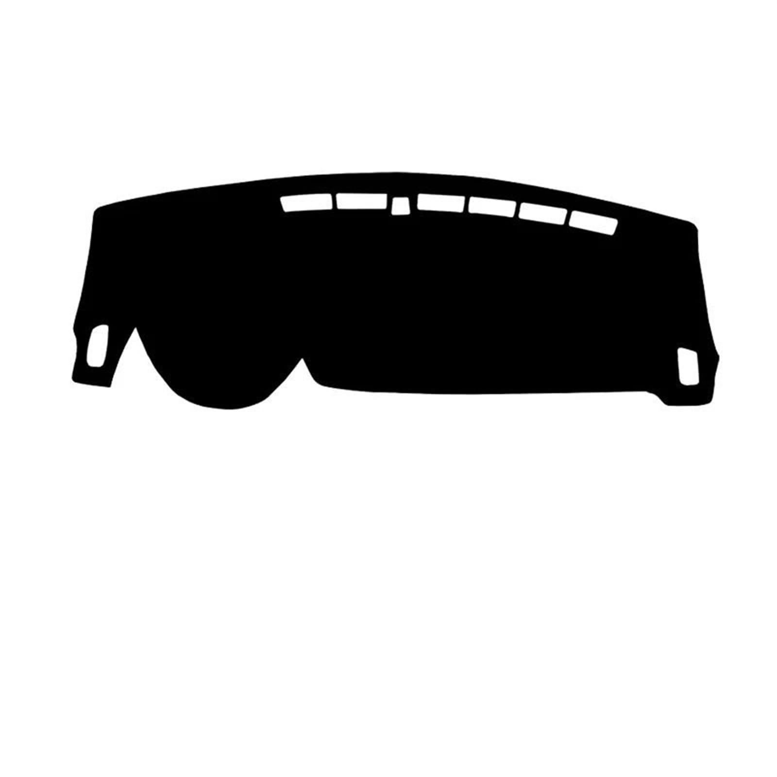 Hitzebeständig Wildleder Armaturenbrettmatte Armaturenbrettabdeckung Autopad LHD RHD Für Geely Binyue Pro Für Coolray 2019 2020 2021 2022 2023(Black Red) von HUDVNST