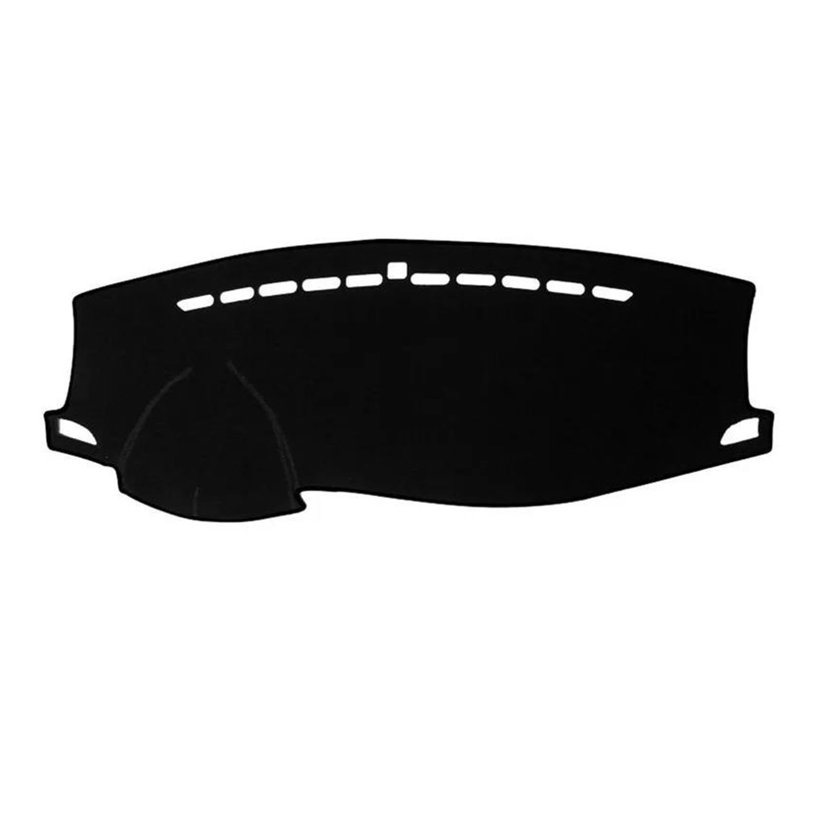 Hitzebeständig Wildleder Auto Dashboard Abdeckung Dash Matte Pad Teppich Anti-slip LHD RHD Für Hyundai Solaris Für Accent Für Verna 2017 2018-2021(Black Red) von HUDVNST