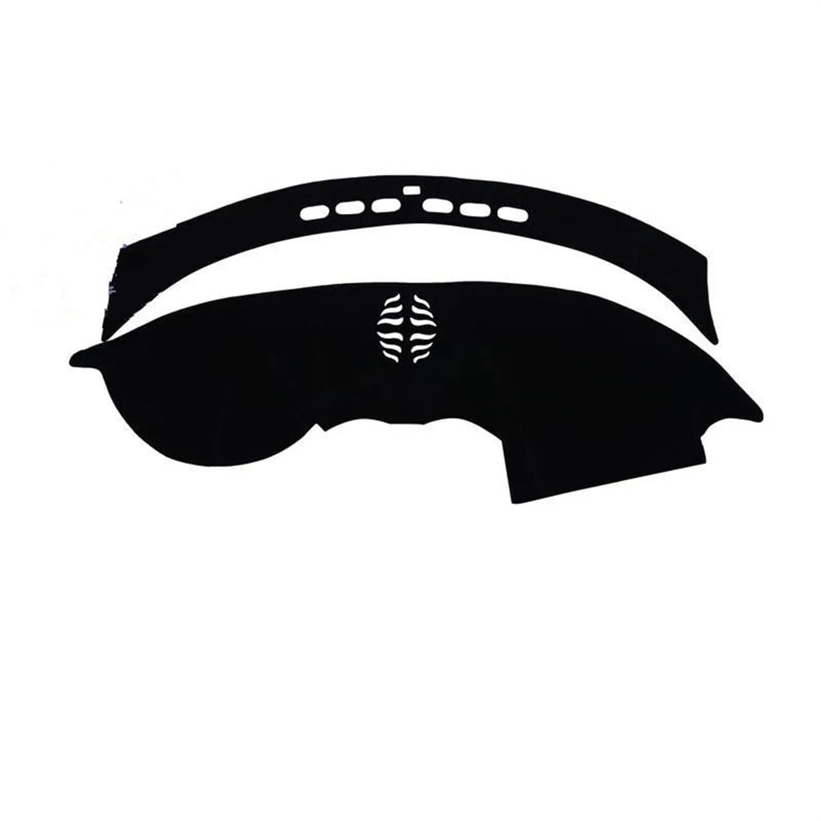 Hitzebeständig Wildleder Auto Dashboard Abdeckung Pad Schutz Matte Teppiche LHD RHD Für Jaguar XJ XJL 2010-2017 2018 2019 X351(Black Red) von HUDVNST