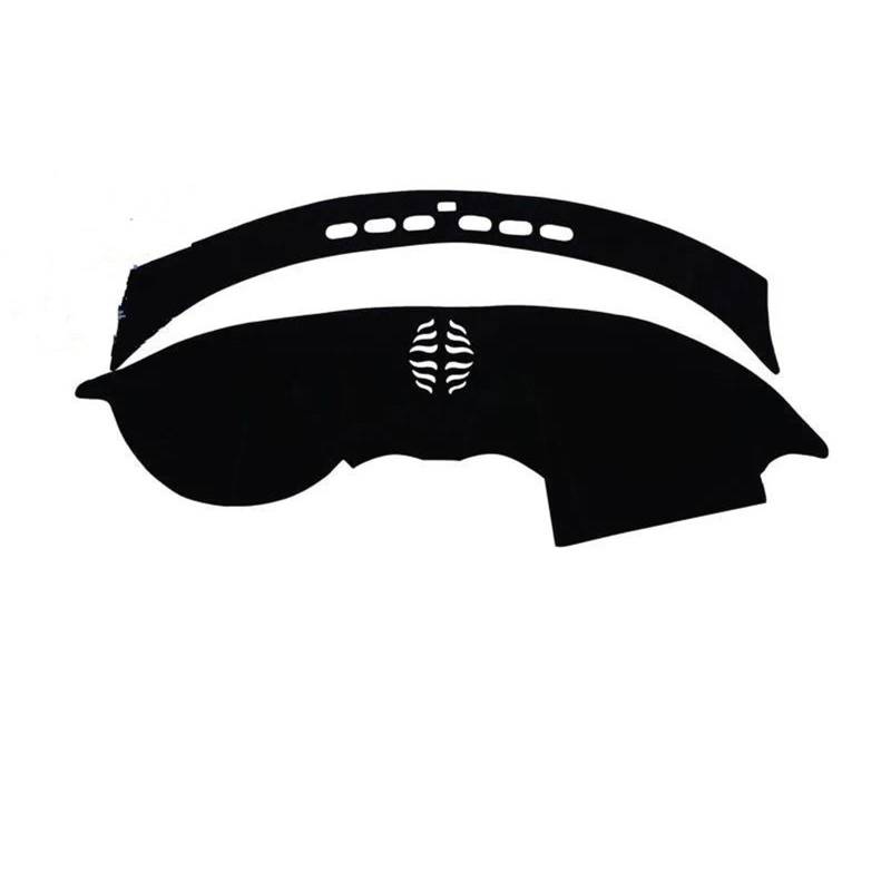 Hitzebeständig Wildleder Auto Dashboard Abdeckung Pad Schutz Matte Teppiche LHD RHD Für Jaguar XJ XJL 2010-2017 2018 2019 X351(Black Red) von HUDVNST