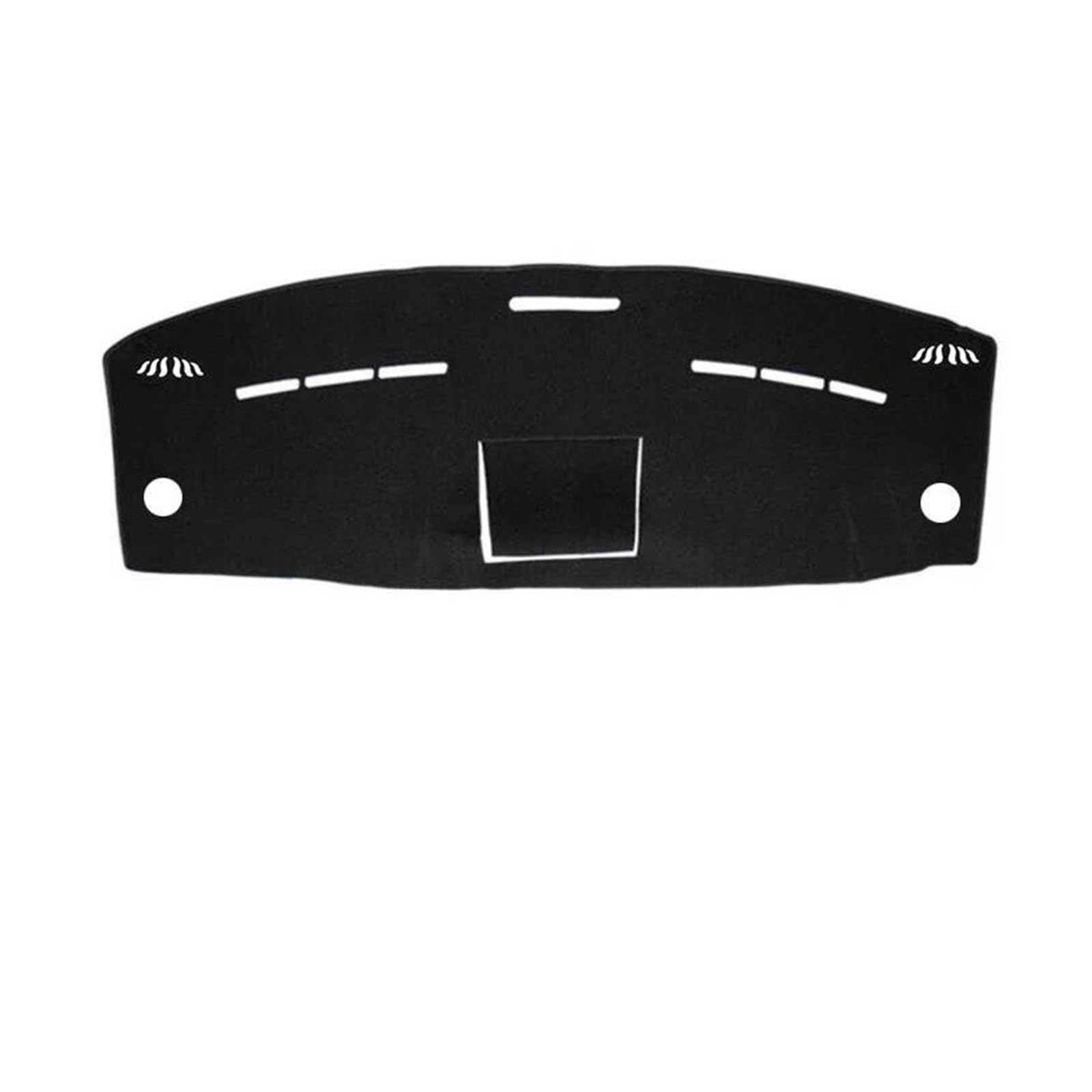 Hitzebeständig Wildleder Auto Dashboard Abdeckung Teppich Cape Auto Teppich Schatten Pad Teppich Dash Matte LHD RHD Für Vito W447 2016 2017 2018 2019 2020(Black Black) von HUDVNST