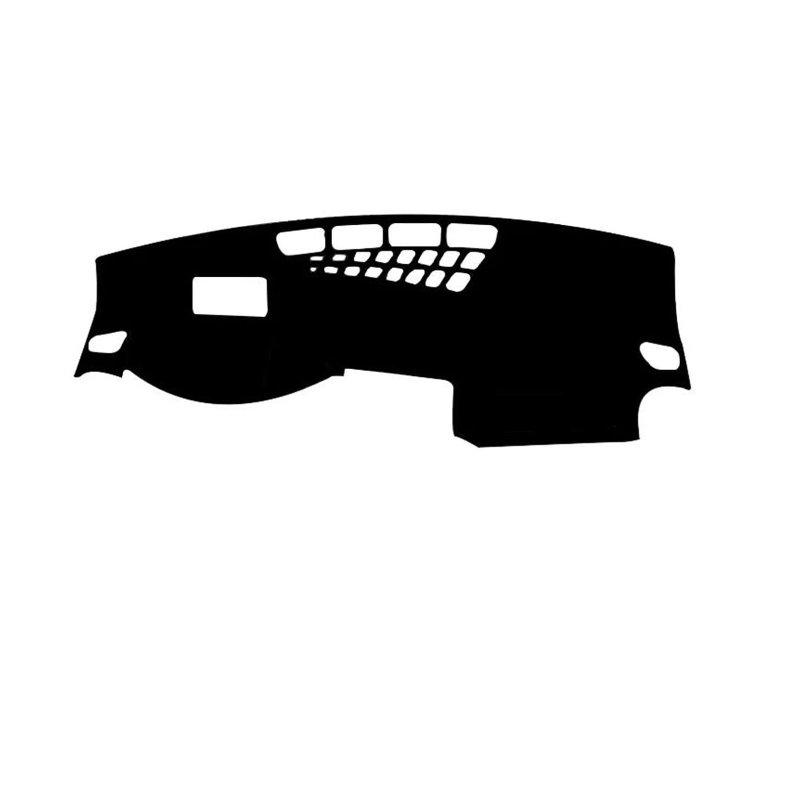 Hitzebeständig Wildleder Auto Dashboard Abdeckung Vermeiden Licht Pad Abdeckung Matte Teppiche Schutz LHD RHD Für Q2L SQ2 2018-2022(Black Red,With HUD) von HUDVNST