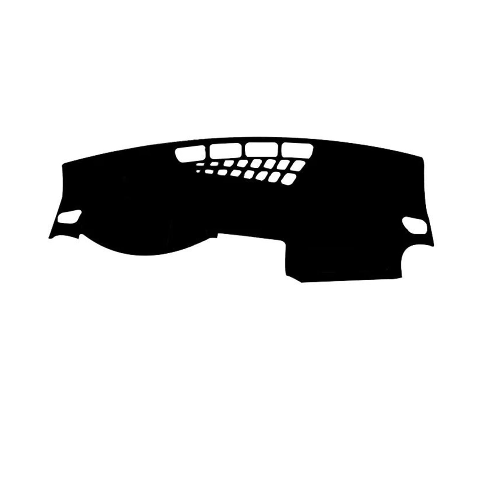 Hitzebeständig Wildleder Auto Dashboard Abdeckung Vermeiden Licht Pad Abdeckung Matte Teppiche Schutz LHD RHD Für Q2L SQ2 2018-2022(Black Red,Without HUD) von HUDVNST