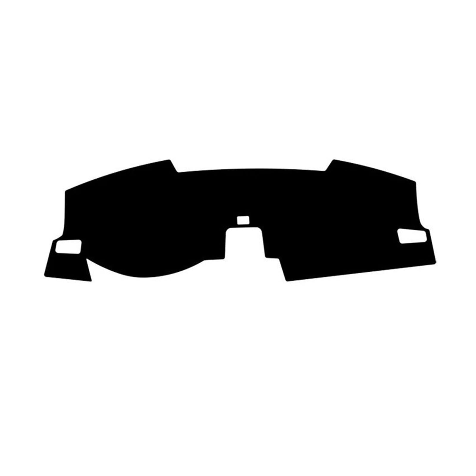 Hitzebeständig Wildleder Automobil Dash Matte Dashboard Abdeckung Pad Anti-slip Auto Teppiche LHD RHD Für Civic 11th 2022 2023(Black Red) von HUDVNST