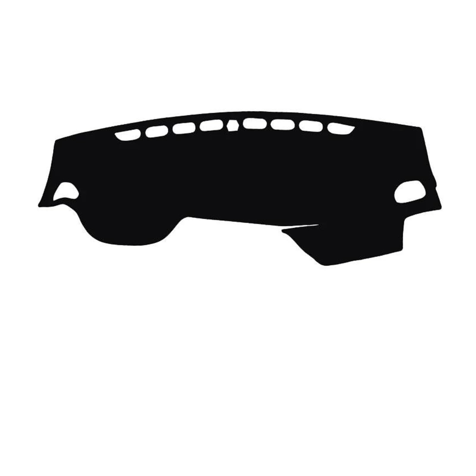 Hitzebeständig Wildleder Automobil Dash Matte Dashboard Pad Teppich Auto Abdeckung Schutz Zubehör LHD RHD Für Kia K4 2014-2017(Black Red) von HUDVNST
