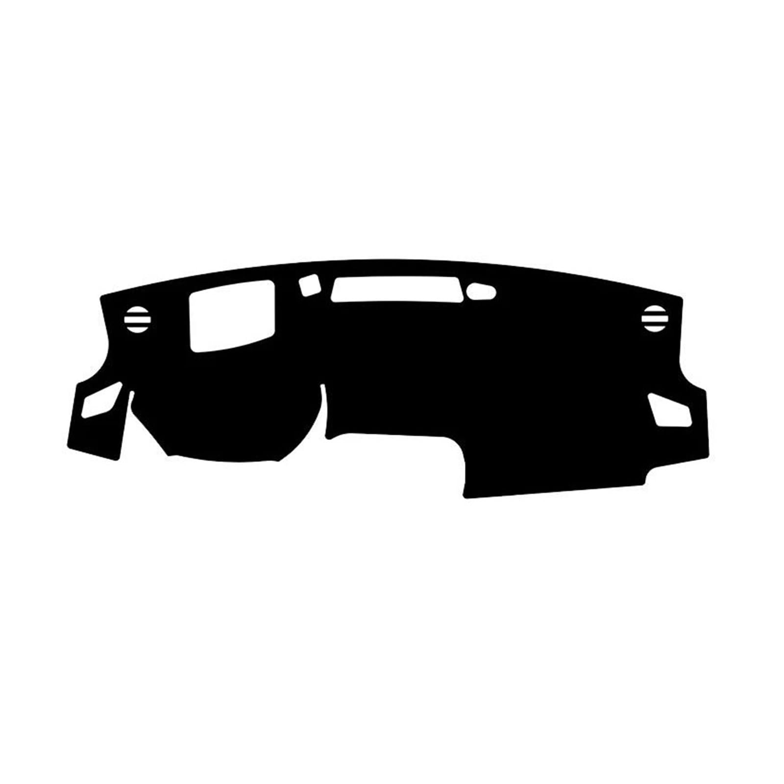 Hitzebeständig Wildleder Automobil Dashboard Abdeckung Anti-slip Pad Teppich Auto LHD RHD Für X-Trail E-power Für XTrail Vc-turbo 2021-2023(Black Black,With HUD) von HUDVNST