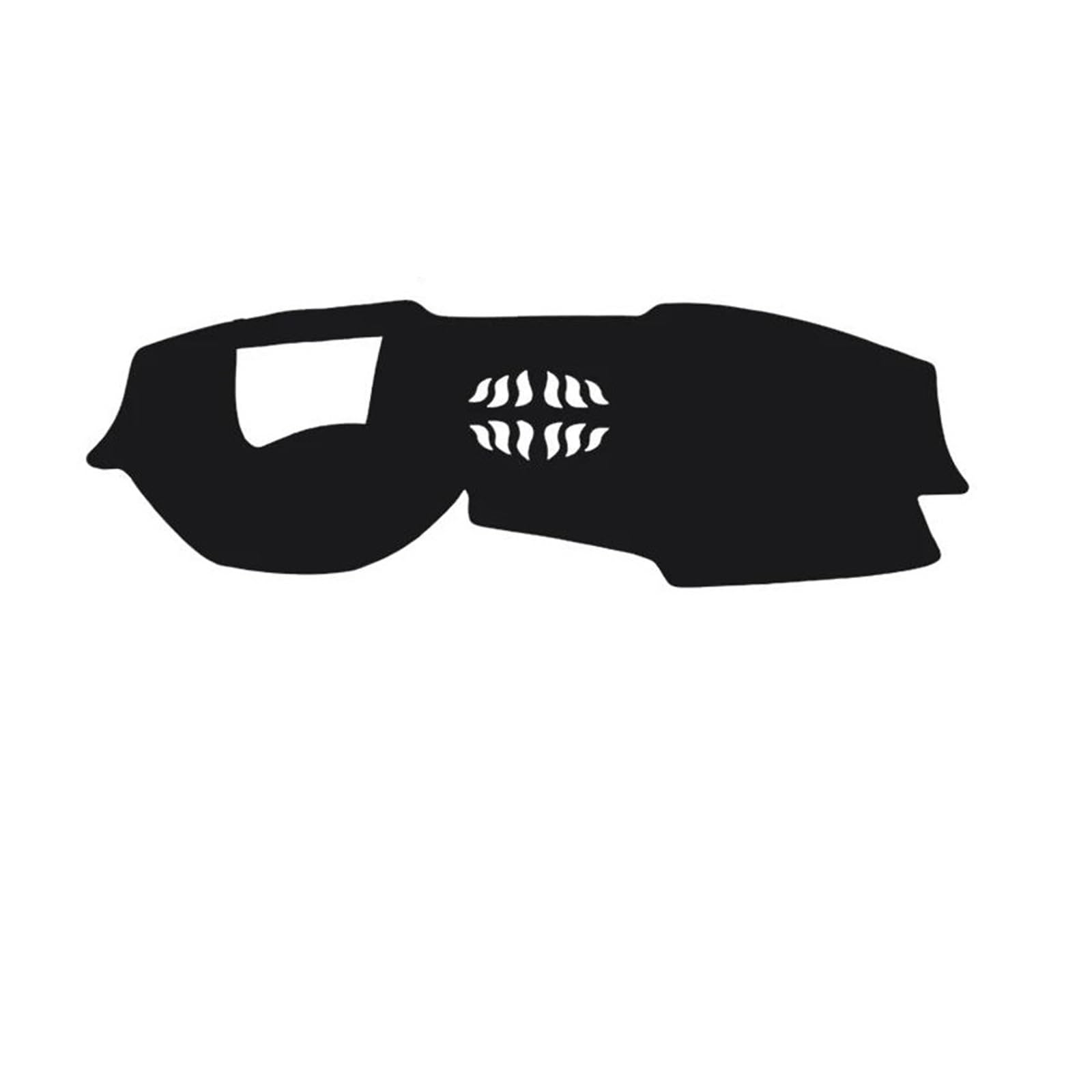 Hitzebeständig Wildleder Dash Matte Dashboard Anti-slip Pad Teppich Auto Schutz Teppich LHD RHD Für BMW X5 G05 X5M 2019 2020 2021 2022(Black Red,With HUD) von HUDVNST