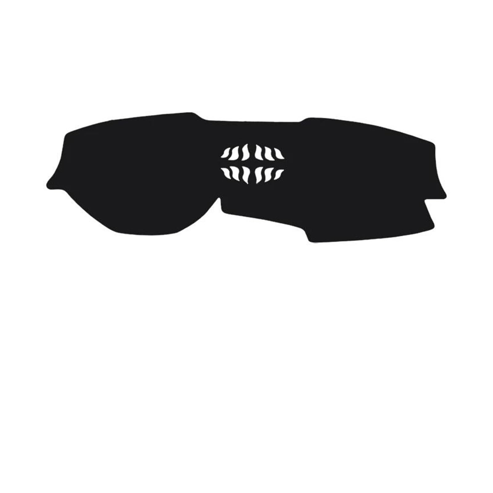 Hitzebeständig Wildleder Dash Matte Dashboard Anti-slip Pad Teppich Auto Schutz Teppich LHD RHD Für BMW X5 G05 X5M 2019 2020 2021 2022(Black Red,Without HUD) von HUDVNST
