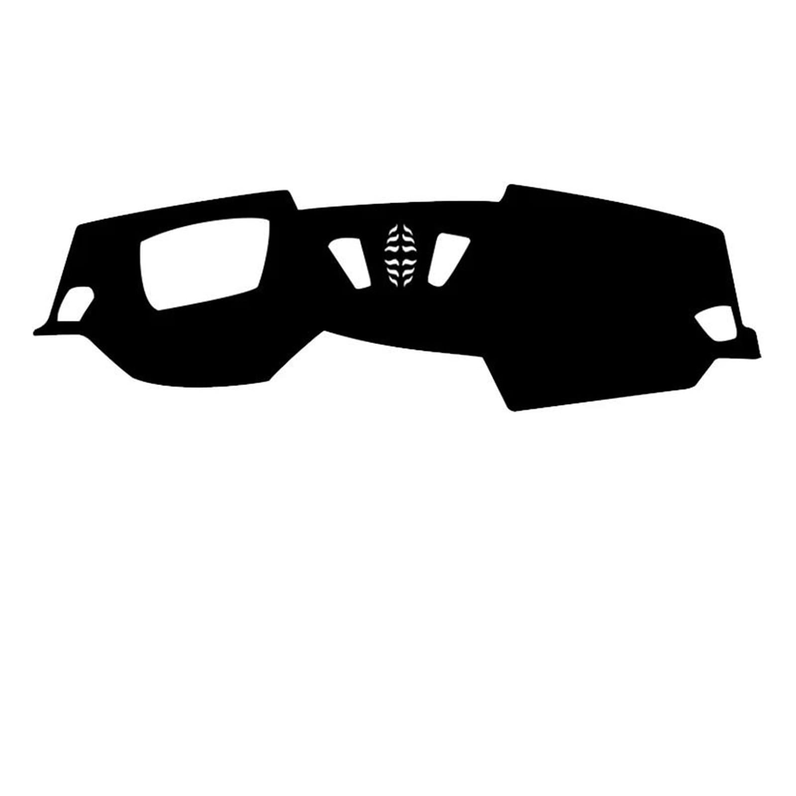 Hitzebeständig Wildleder Dash Matte Dashboard Pad Teppich Anti-slip Auto Matte Schutz Pad Zubehör LHD RHD Für BMW M3 2021(Black Black) von HUDVNST