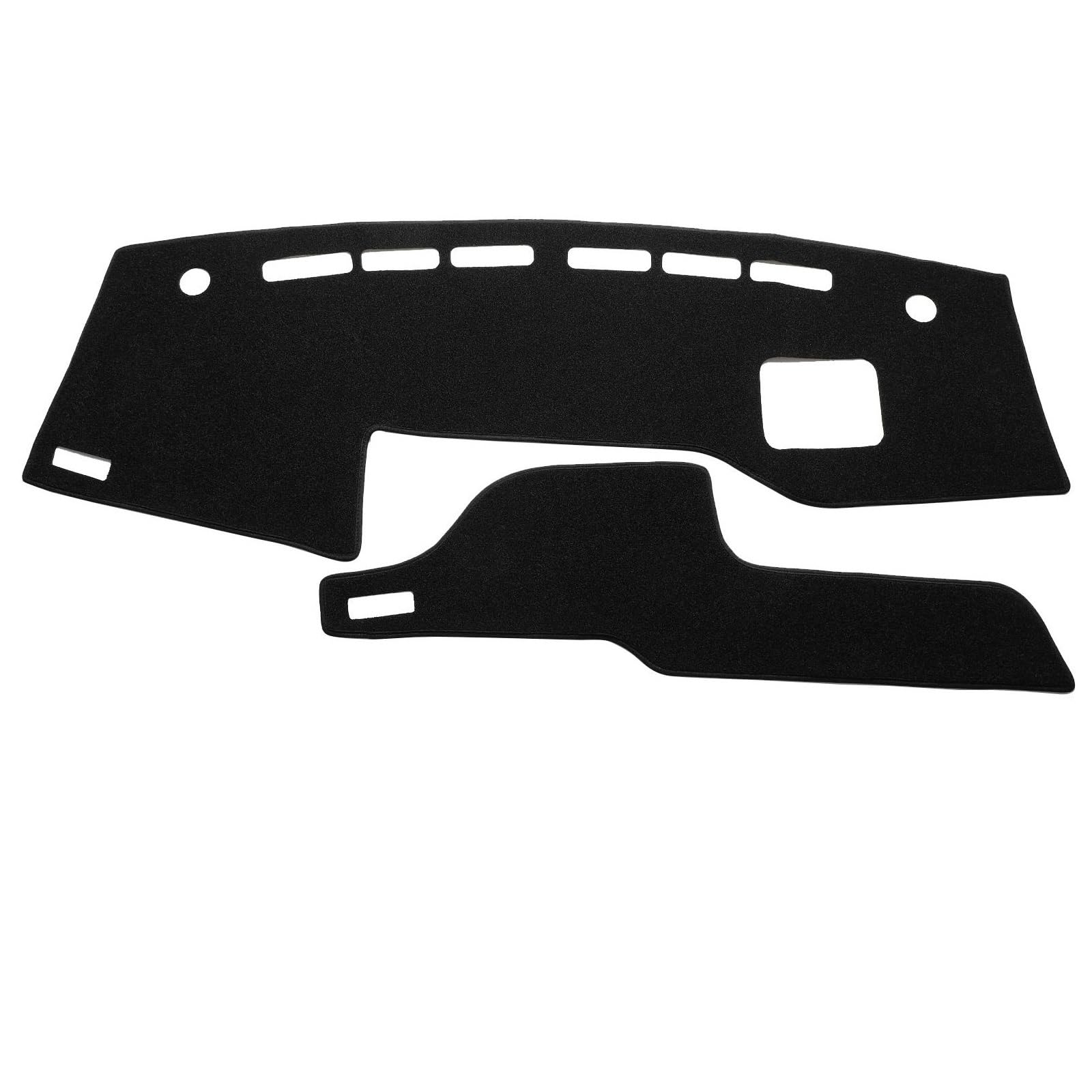 Hitzebeständig Wildleder Dashboard Abdeckung Pad Dash Matte Auto Zubehör Schutz Sonnenschirm LHD RHD Für Suzuki Solio 2021 2022 2023 2024(Black Black) von HUDVNST