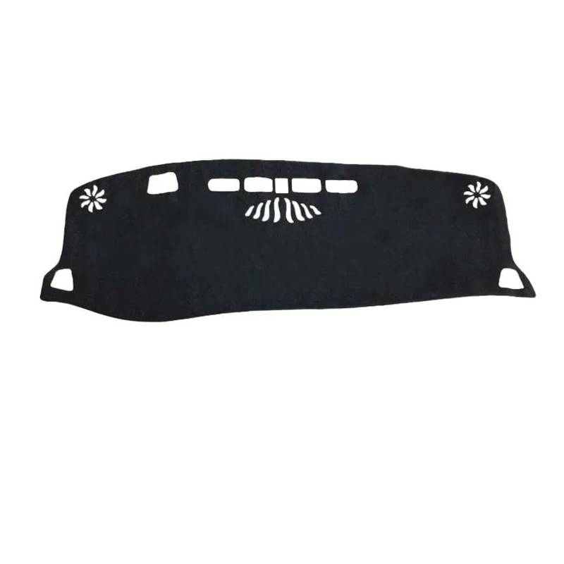 Hitzebeständig Wildleder Dashboard Abdeckung Pad Sonnenschirm Dashmat Anti-Slip Matte Auto Zubehör LHD RHD Für Chevrolet Blazer 2019 2020 2021 2022(Black Black,With WL) von HUDVNST