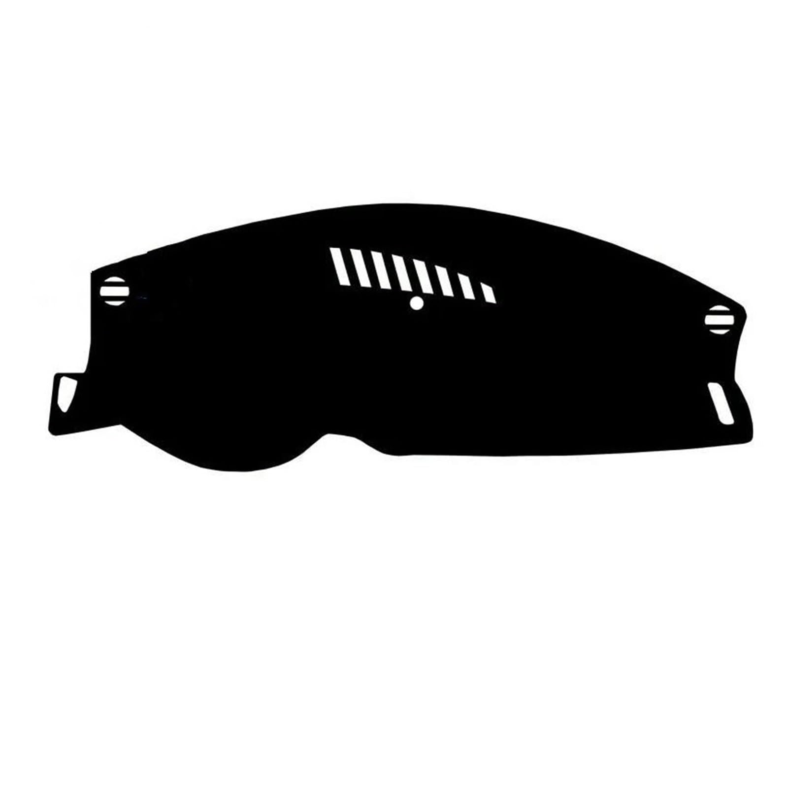 Hitzebeständig Wildleder Dashboard Abdeckung Schutz Pad Auto Zubehör Dash Matte Sonnenschirm LHD RHD Für Citroen C5 2017-2019(Black Red) von HUDVNST