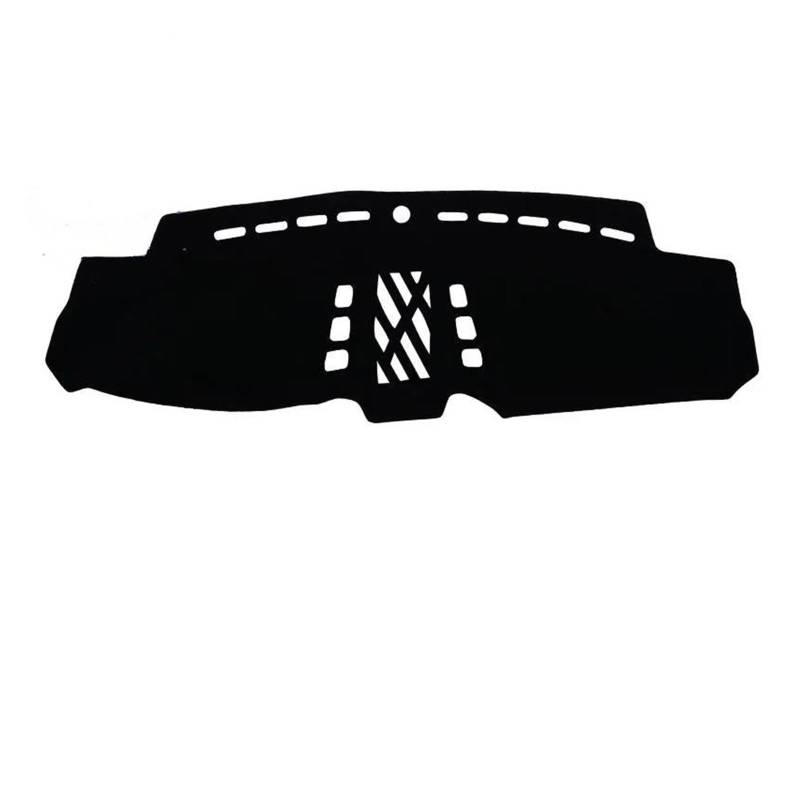 Hitzebeständig Wildleder Dashboard-Dash Matte Abdeckung Pad Innen Auto Zubehör LHD RHD Für Porsche Cayenne 2010-2014 2015 2016(Black Black,No compass) von HUDVNST