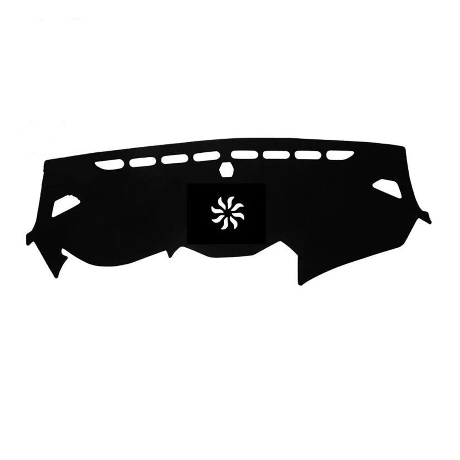 Hitzebeständig Wildleder Dashmat Abdeckung Dashboard Pad Sonnenschirm Teppich Auto Zubehör LHD RHD Für Hyundai Santa Fe 2013-2017(Black Black,With audio) von HUDVNST