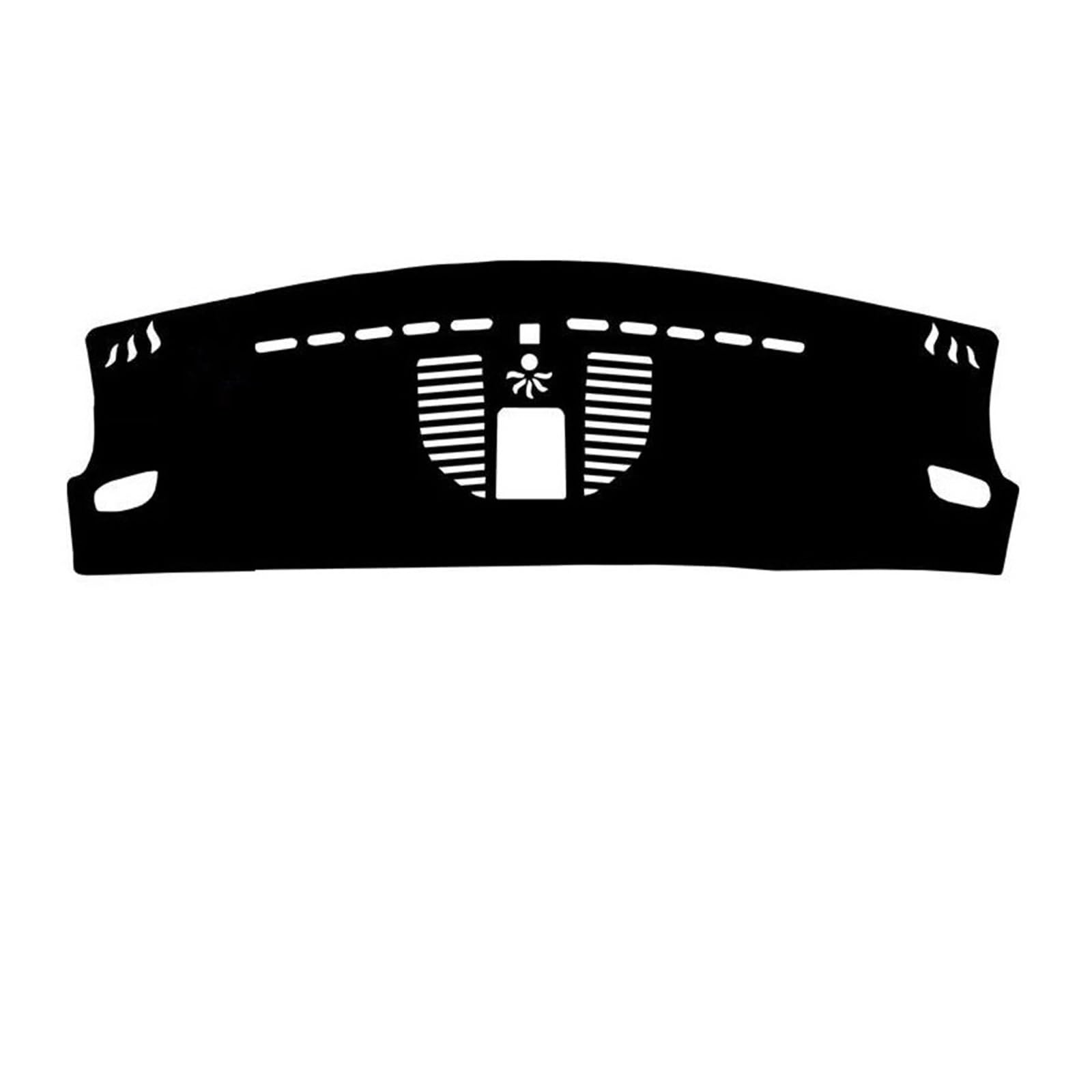 Hitzebeständig Wildleder Dashmat Dashboard Abdeckung Pad Anti-sonne Proof Ornamente LHD RHD Für Porsche Macan S GTS OEM 95B 2014-2022(Black Black,With compass) von HUDVNST