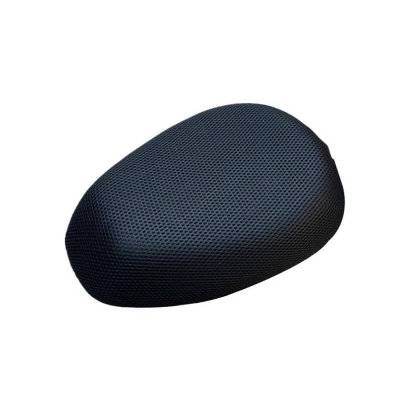 Motorrad Sitzbankbezug Batterie Autositzkissen 3D Mesh Anti-Rutsch-Pad Sommer Atmungsaktiv Motorrad Schwarz Kissenbezug von HUEKDLSW