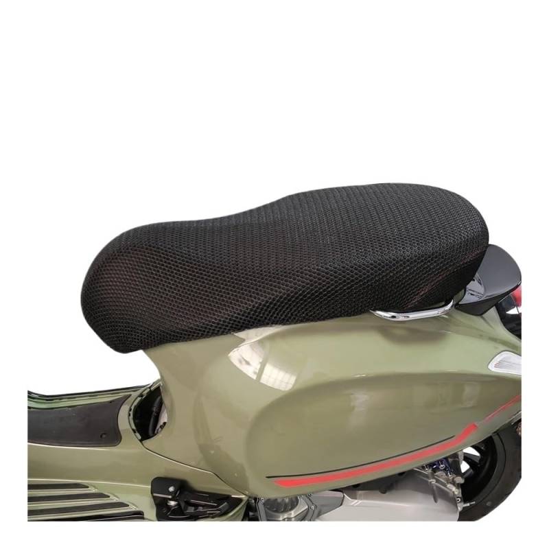 Motorrad Sitzbankbezug Beifahrer-Fahrer-Nylon-Sitzkissen Für Vespa Primavera Sprint LX GTS GTV. Sitzbezug Aus Atmungsaktivem 3D-Mesh-Stoff von HUEKDLSW