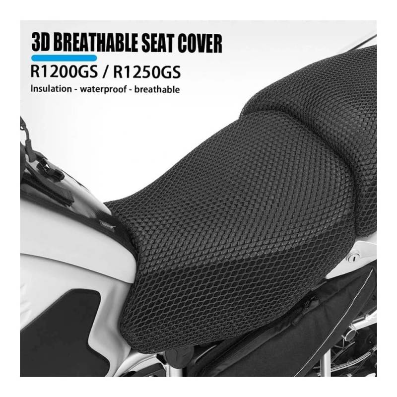 Motorrad Sitzbankbezug Cooler Sitzbezug Für B&M&W R1200GS LC Adventure R 1250 GS 1200 LC ADV Sitzkissen Wärmedämmung 2013–2023 von HUEKDLSW