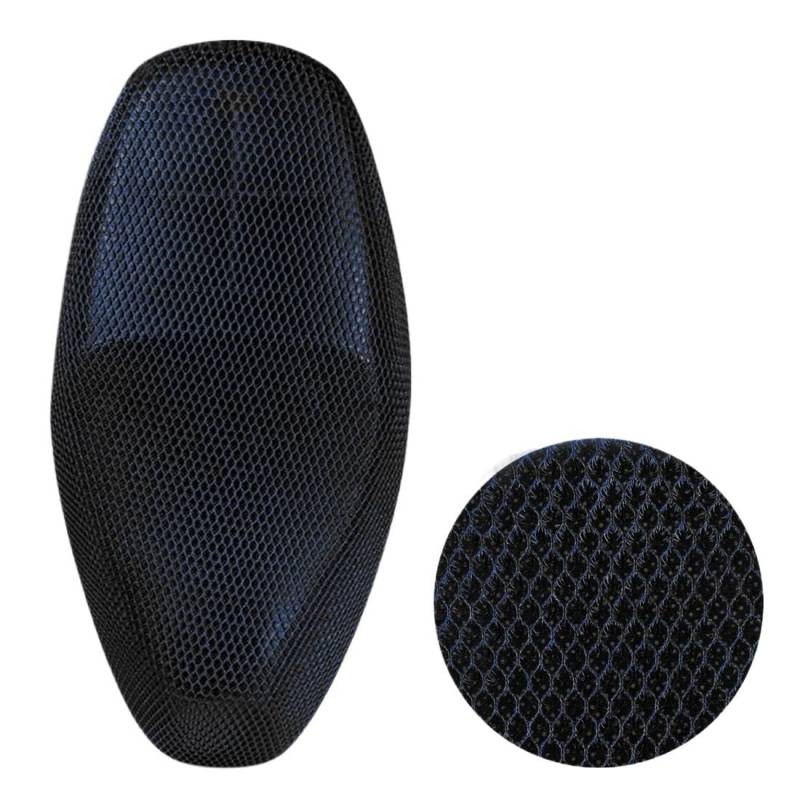 Motorrad Sitzbankbezug Motoforti M XL XXL Anti-Rutsch 3D Mesh Stoff Motorrad Sitzbezug Moped Atmungsaktives Mesh Netz Motorrad Sitzbezüge Kissen von HUEKDLSW