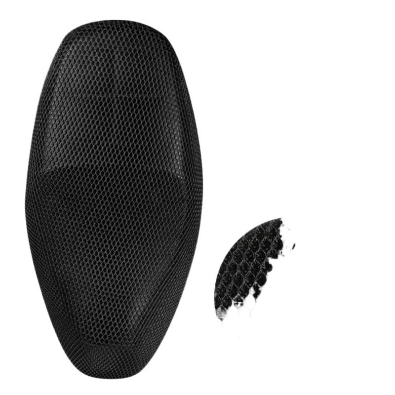 Motorrad Sitzbankbezug Motoforti M XL XXL Anti-Rutsch 3D Mesh Stoff Motorrad Sitzbezug Moped Atmungsaktives Mesh Netz Motorrad Sitzbezüge Kissen von HUEKDLSW