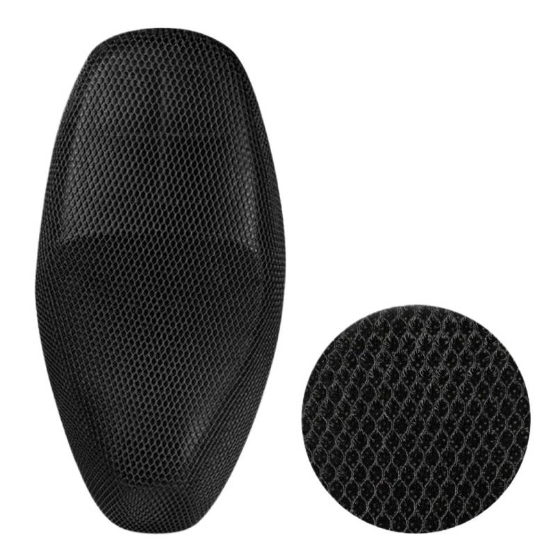 Motorrad Sitzbankbezug Motoforti M XL XXL Anti-Rutsch 3D Mesh Stoff Motorrad Sitzbezug Moped Atmungsaktives Mesh Netz Motorrad Sitzbezüge Kissen von HUEKDLSW